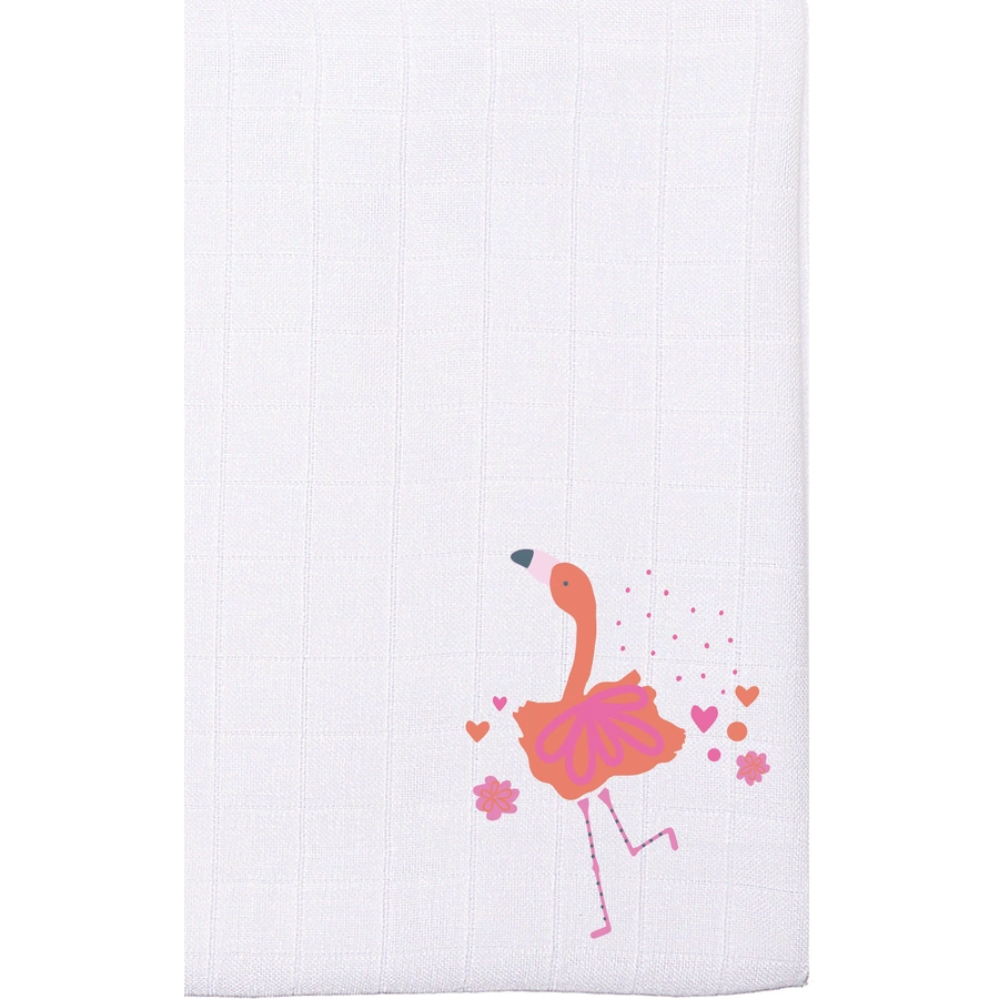 Liliput Mulltuch 2er Set Flamingo mehrfarbig