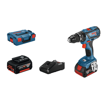 Bosch Professional 18V klopboormachine (63Nm) GSB 18V-28 incl. 2 accu's 4.0Ah   lader en L-BOXX