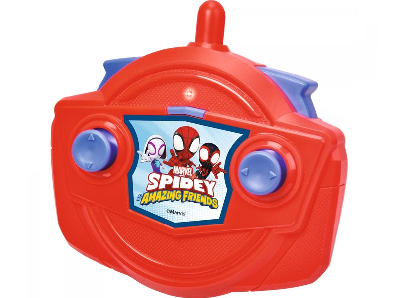 Jada Toys RC Spidey Web Racer RTR, 1:18 Ferngesteuertes Auto mit Licht zu «MARVEL Spidey and his amazing friends»