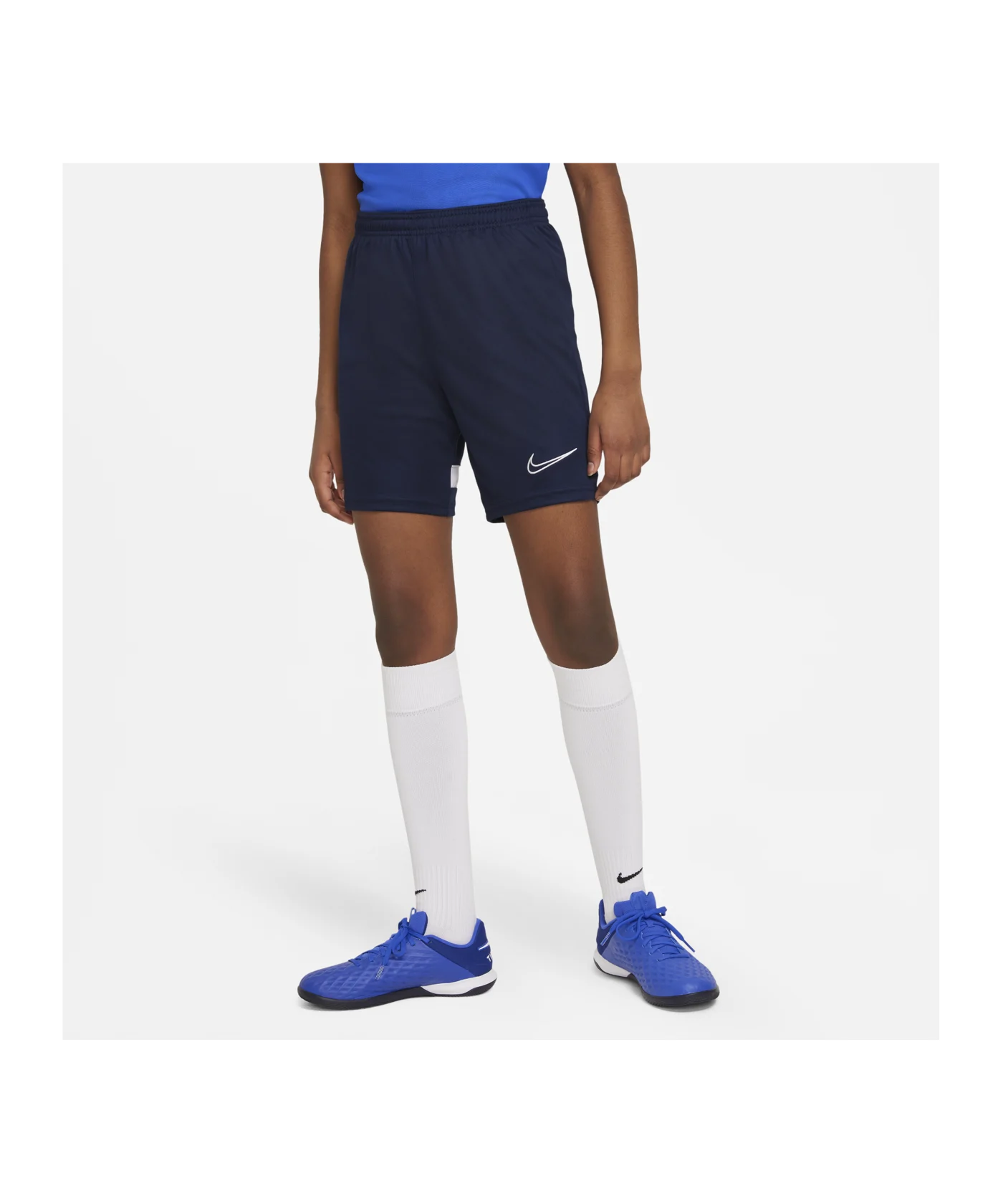 Nike Academy 21 Short Kids Blau Weiss F451