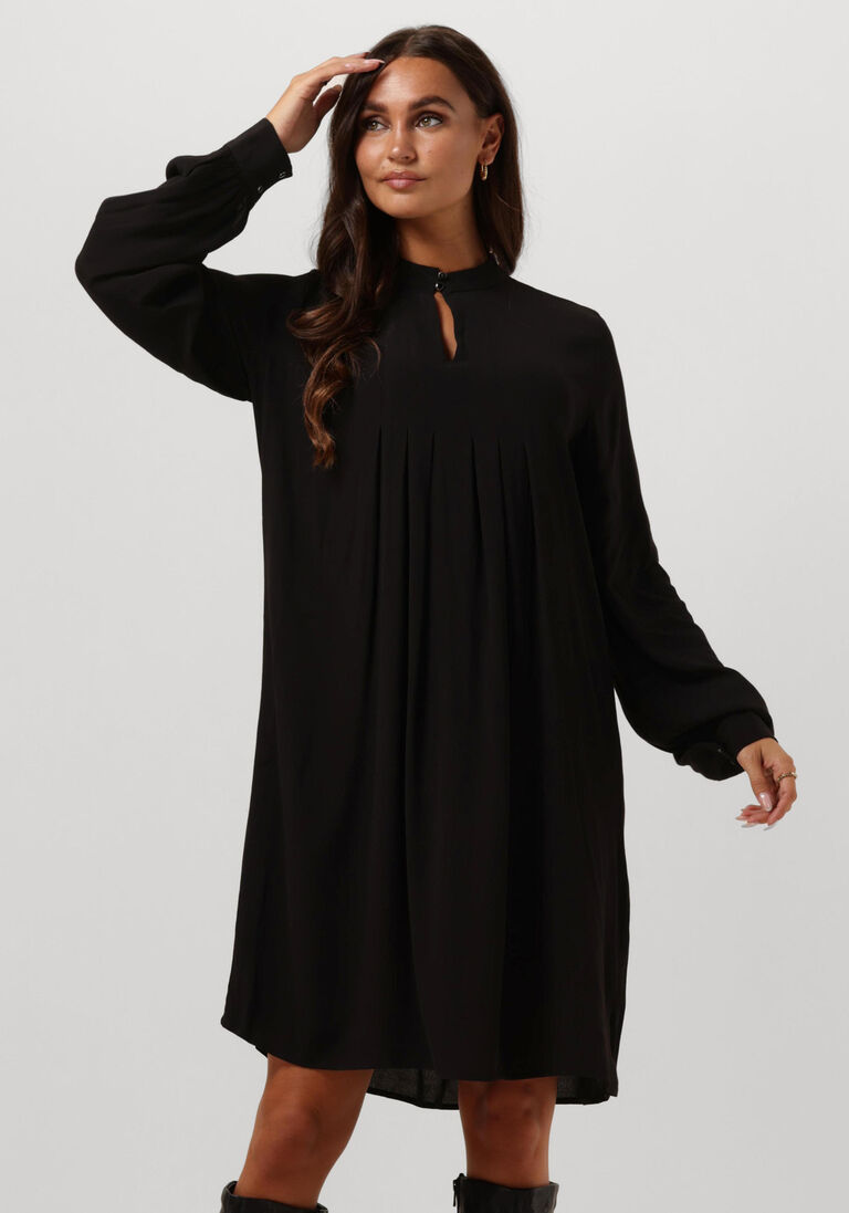 BRUUNS BAZAAR zwarte bruuns bazaar mini jurk lilli arie dress