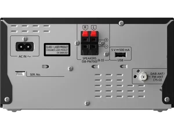 Panasonic SC-PM704 - Mikrosystem - 80 Watt (Total) - sort