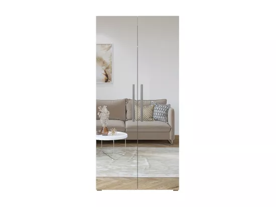Armoire design 100 cm 2 portes avec grands miroirs collection JUPITER