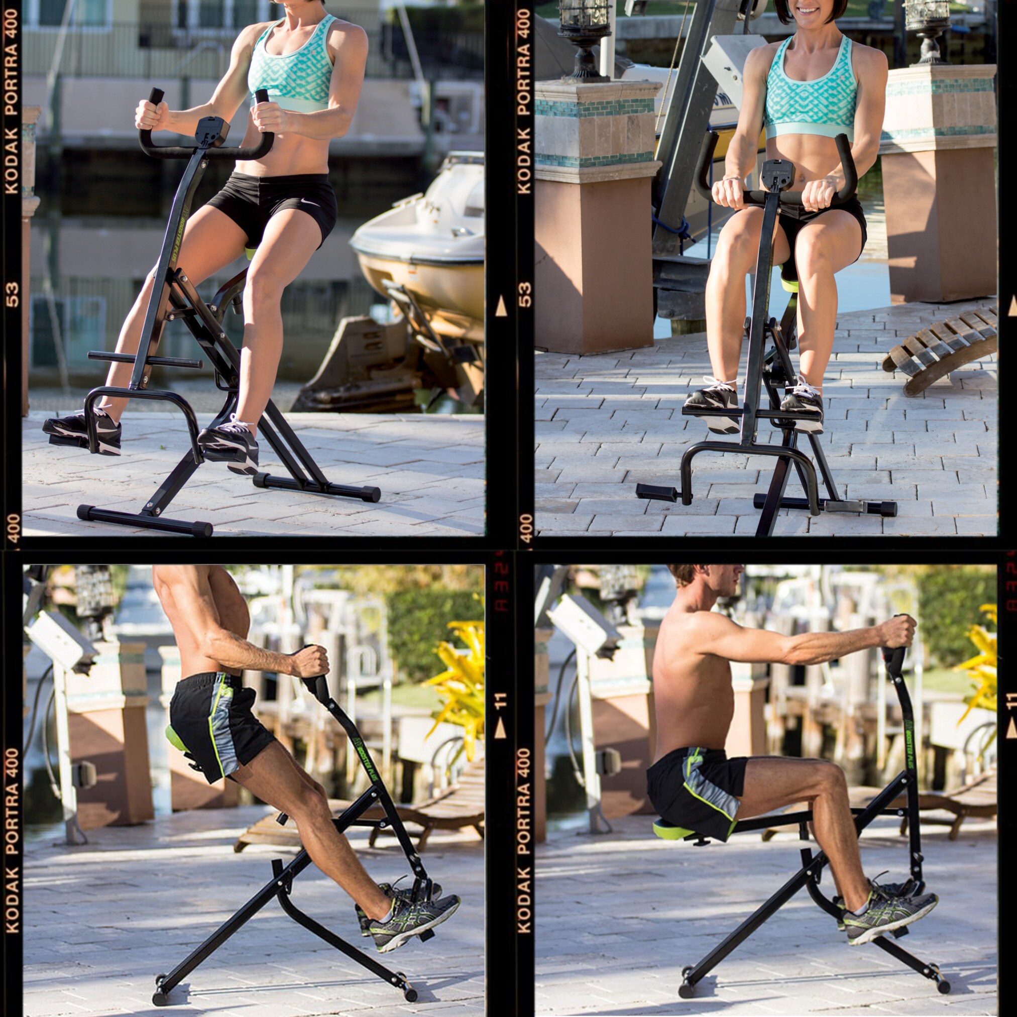 Gymform® Fitnessgerät für Zuhause klappbar - Trainingsgerät Ab Booster Plus