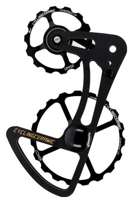 Chape de Dérailleur CyclingCeramic Gravel Oversized 14/19T pour Dérailleur Sram Rival 1/Force 1 11V Noir