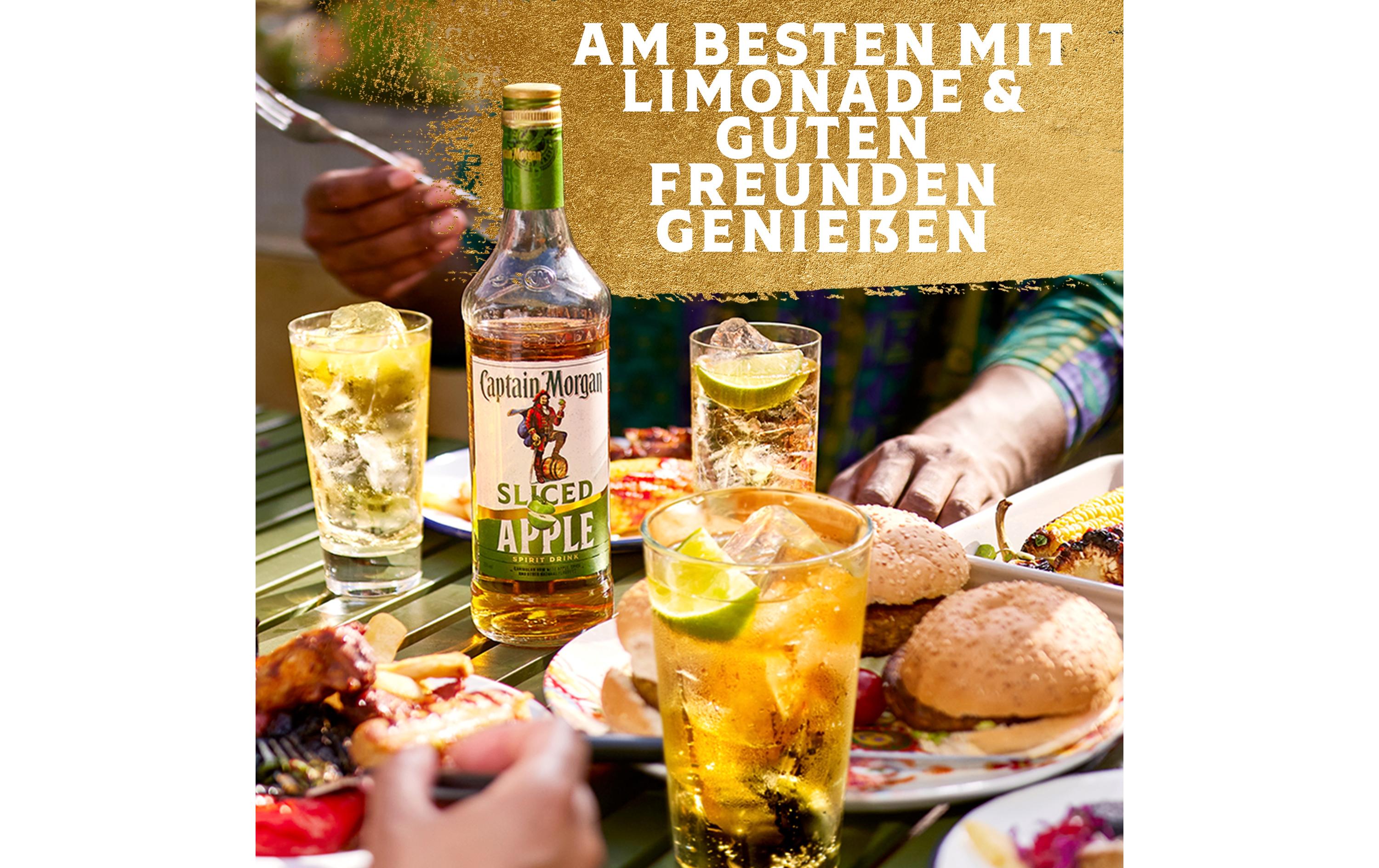 Rum Sliced Apple 0.7 lHochprozentige Spirituosen Spezialität mit knackigem Apfelaroma