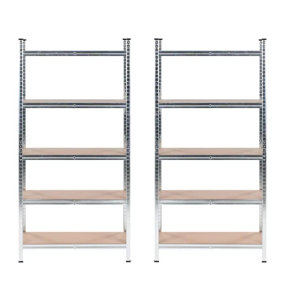 XITTA - Stellingkast set van 2 - Zilver - 150 cm - Staal