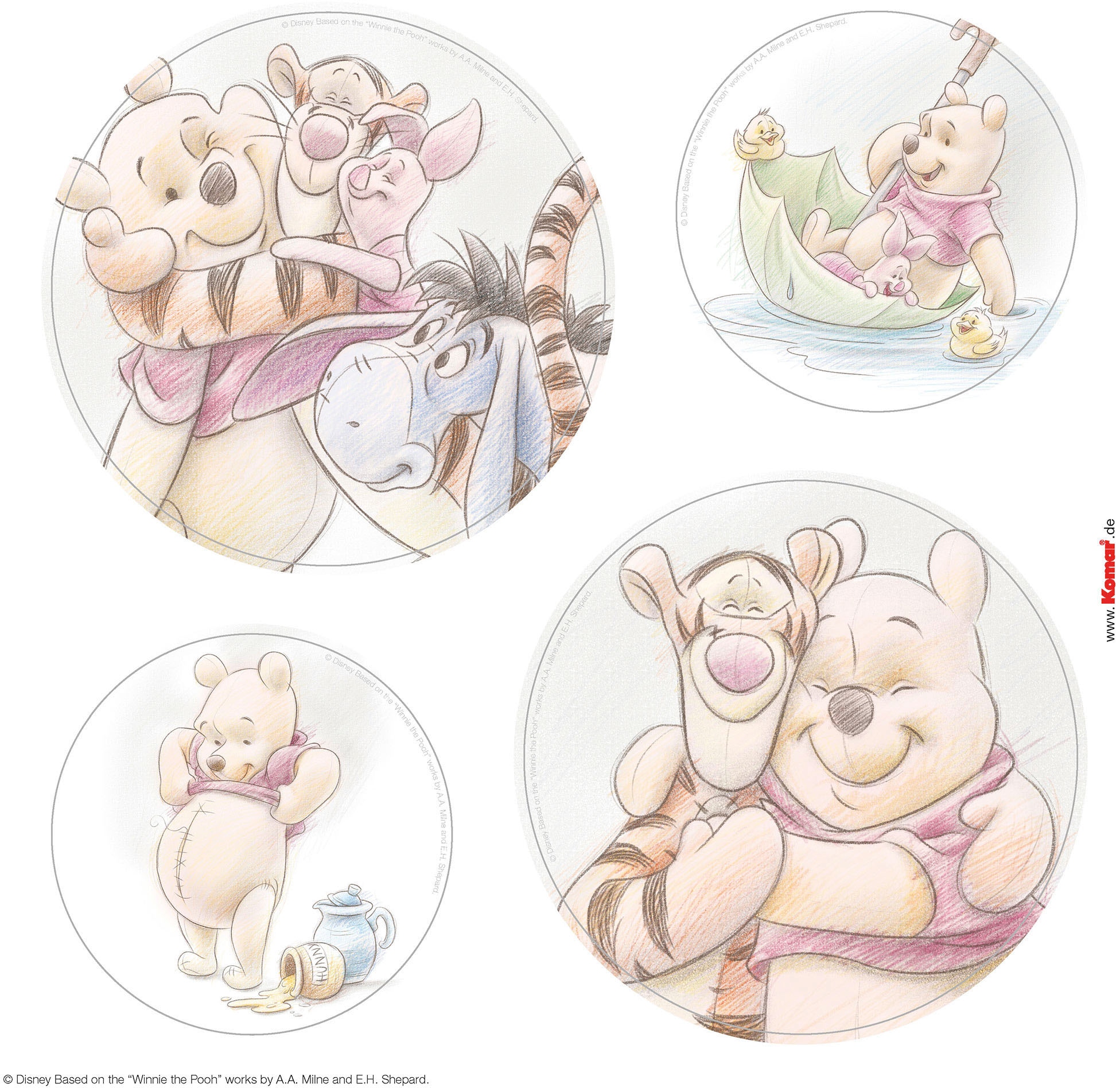 Komar Fensterdekoration »Winnie the Pooh Wonderful« Fenstersticker