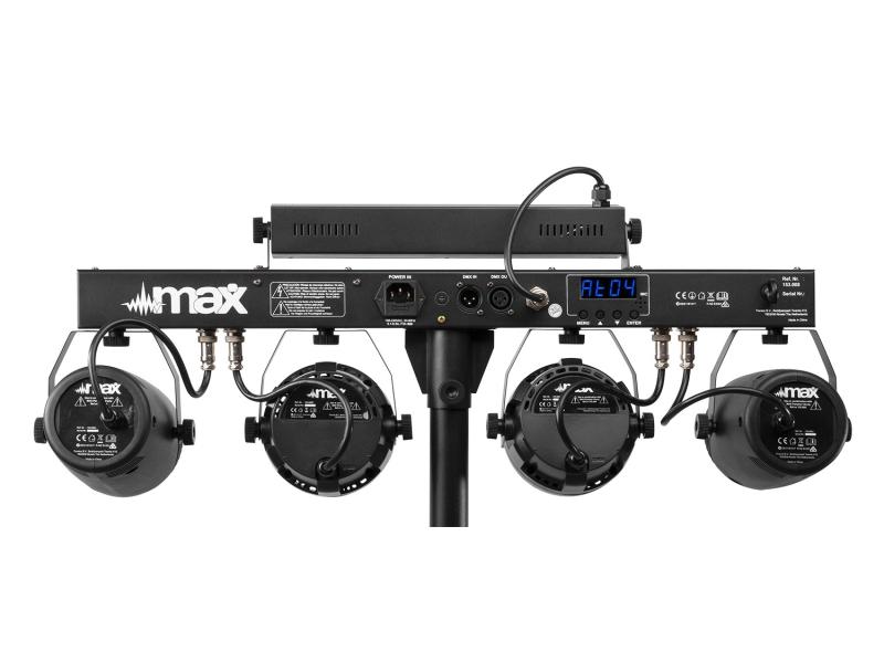 MAX Lichtset PartyBar 10 Bar mit 2x Par, 2x Jelly Moon und UV/Strobe
