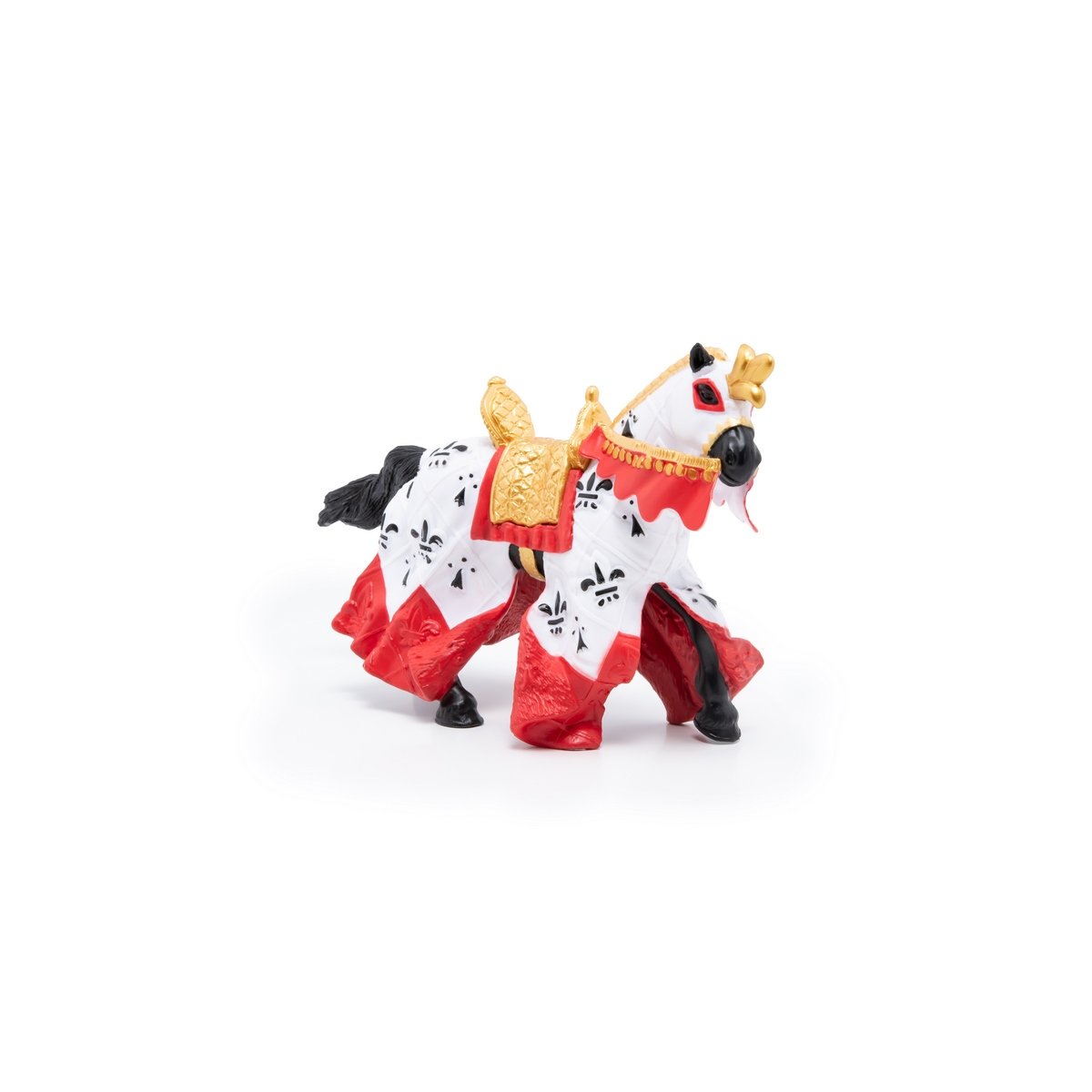 Figurine Cheval du roi Arthur rouge