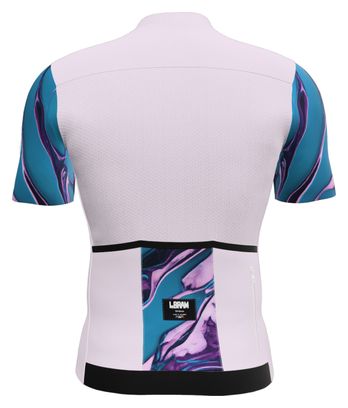 Maillot Manches Courtes LeBram Ventoux Pétrole Rose