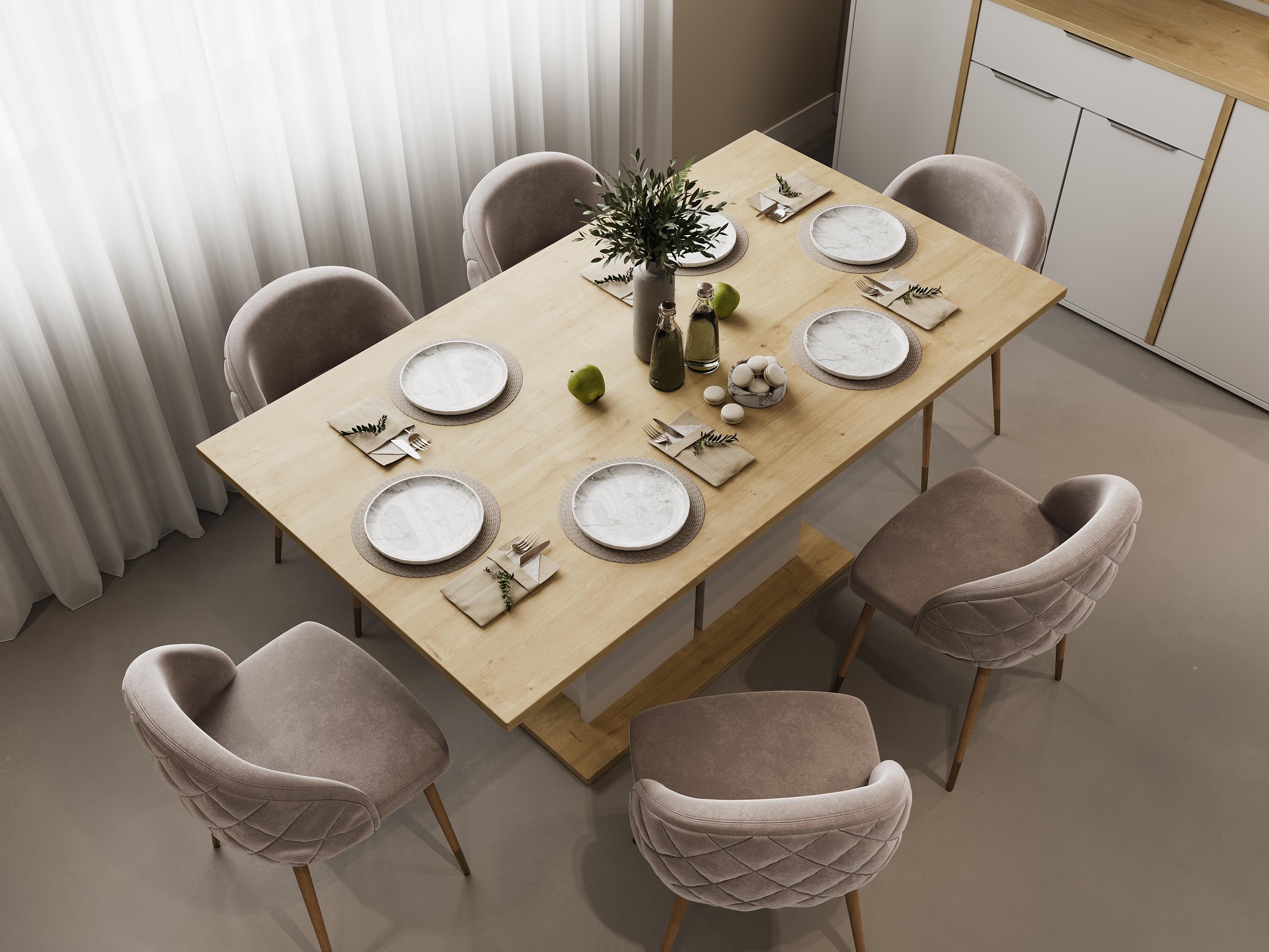 ACCESS TABLE REPAS 160X90CM HAMILTON BLANC MAT