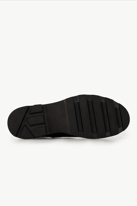 Leder-Stiefeletten, Schlangenprägung, Zipper, Weite H