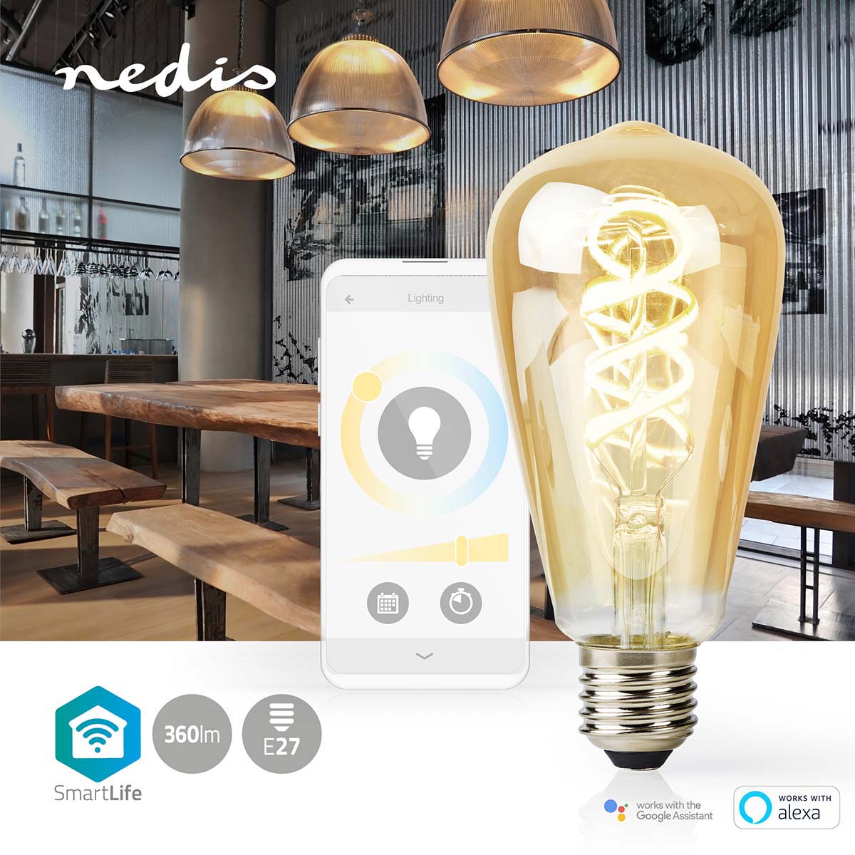 Nedis WIFILRT10ST64 SmartLife LED filamentlamp