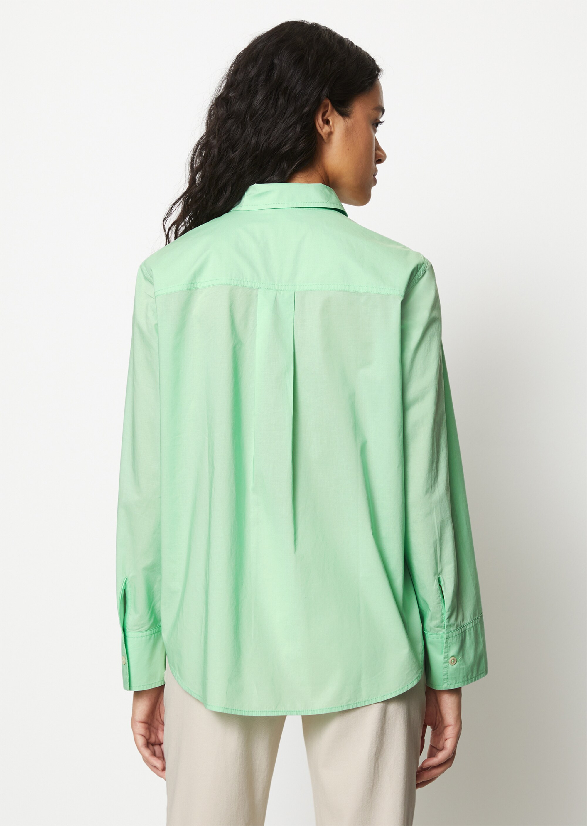 Bluse A-Shape aus Papertouch-Popeline