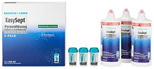 Bausch + Lomb EasySept Peroxide 3 Pack, 3 x 360 ml