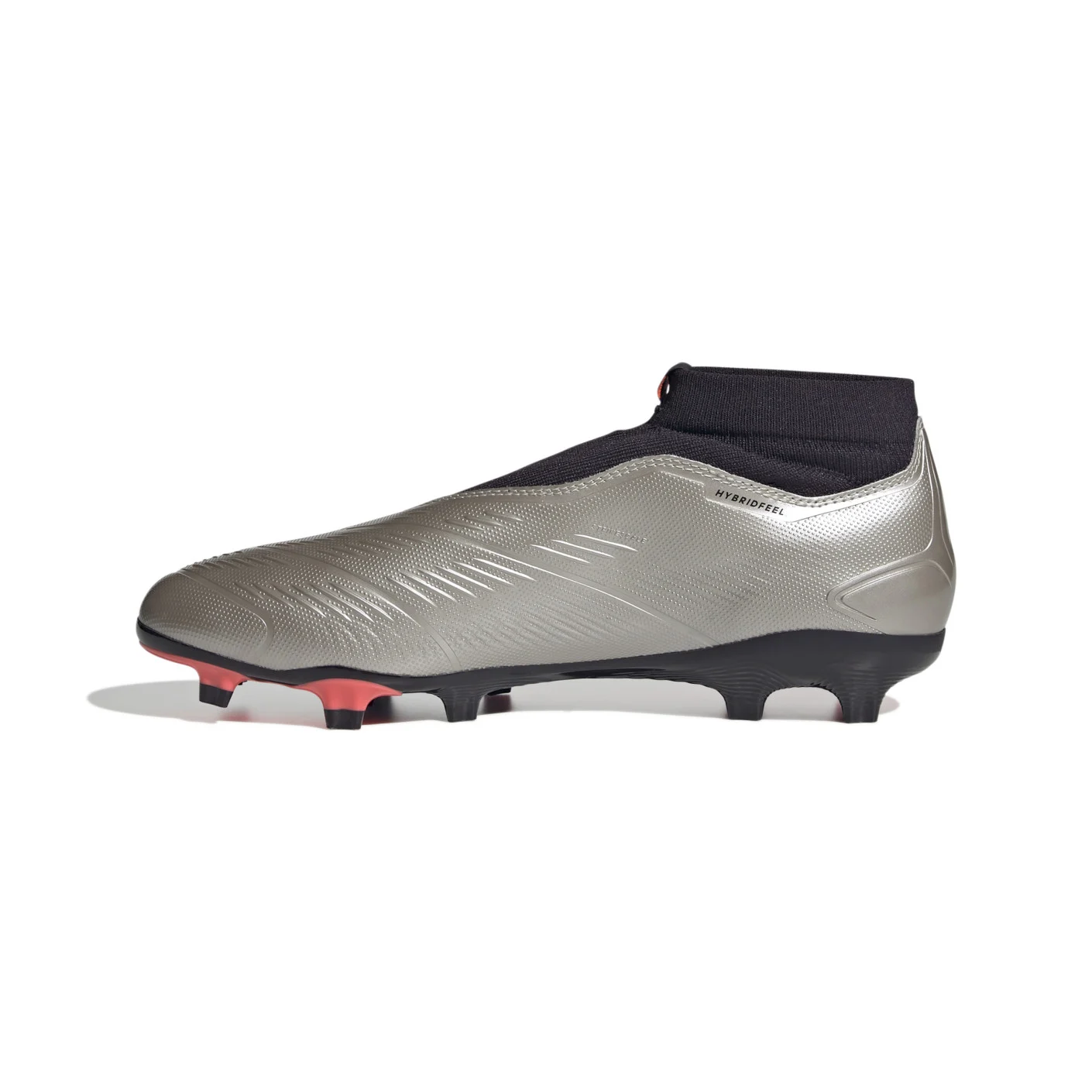 Adidas Predator League Veterloze Gras Voetbalschoenen (FG) Zilver Zwart Roze