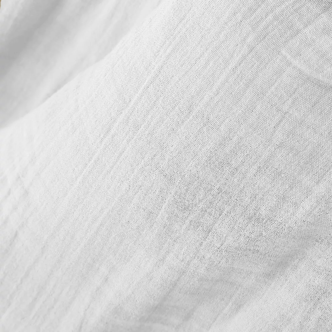 Taie d'oreiller rectangulaire gaze de coton (50 x 80 cm) Gaïa Blanc chantilly