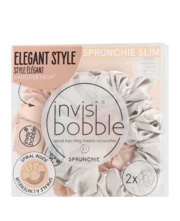 Invisibobble Sprunchie Slim Bella Chrome 2-Stück