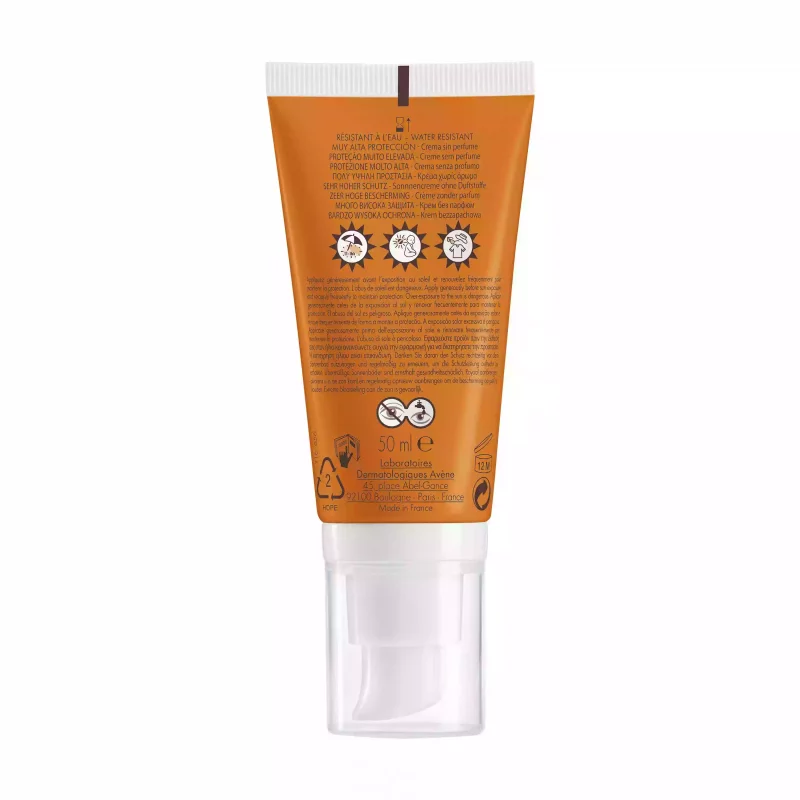 Solaire - Crème sans parfum SPF 50+ peaux sensibles - 50ml