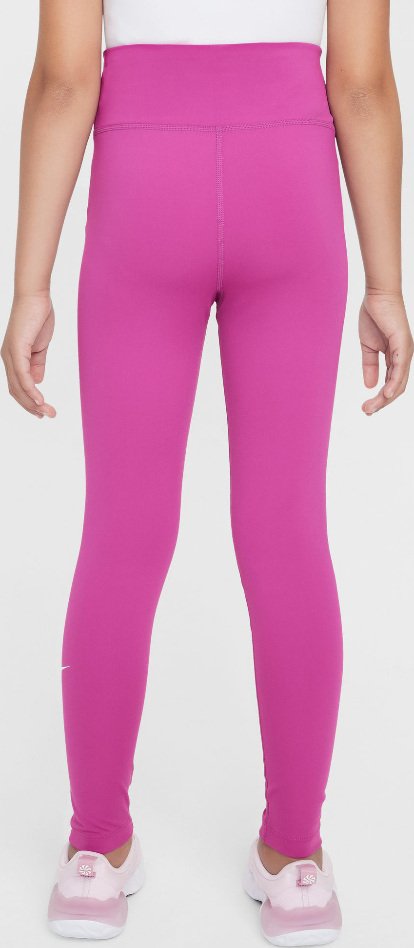 One Dri-FIT High-Waisted Leggings Jente 518/Hot Fuchsia/White