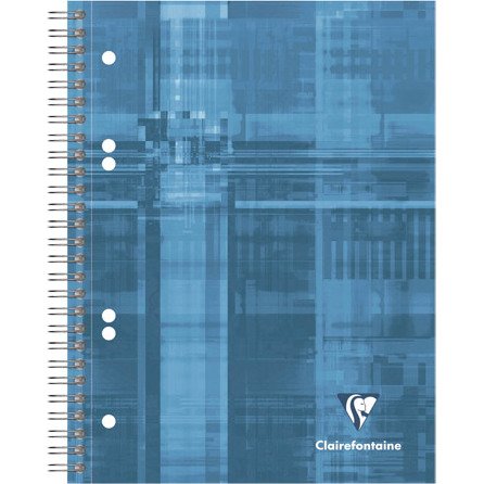 Cahier spirale Clairefontaine Bind'o block A5+ 16 x 21 cm perforé petits carreaux 180 pages