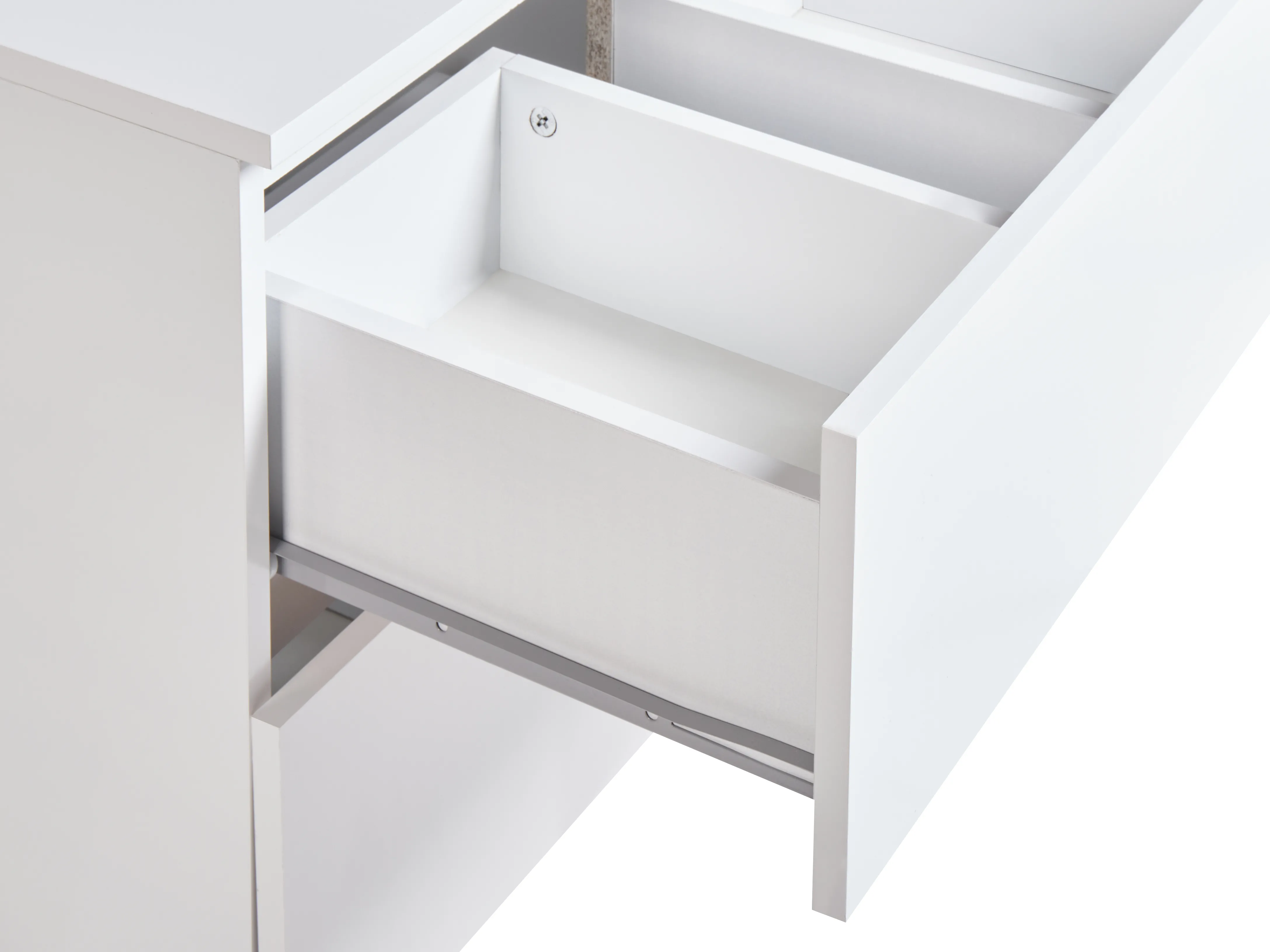 Wandgemonteerde wastafelkast SERRA 60 cm Wit