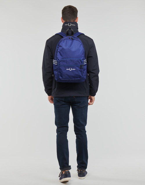 Fred Perry - PATCH POCKET ZIP HROUGH JACKET Azul / Marino