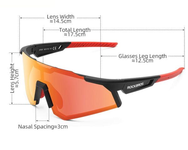 RockBros Tac Cykelbriller, Black