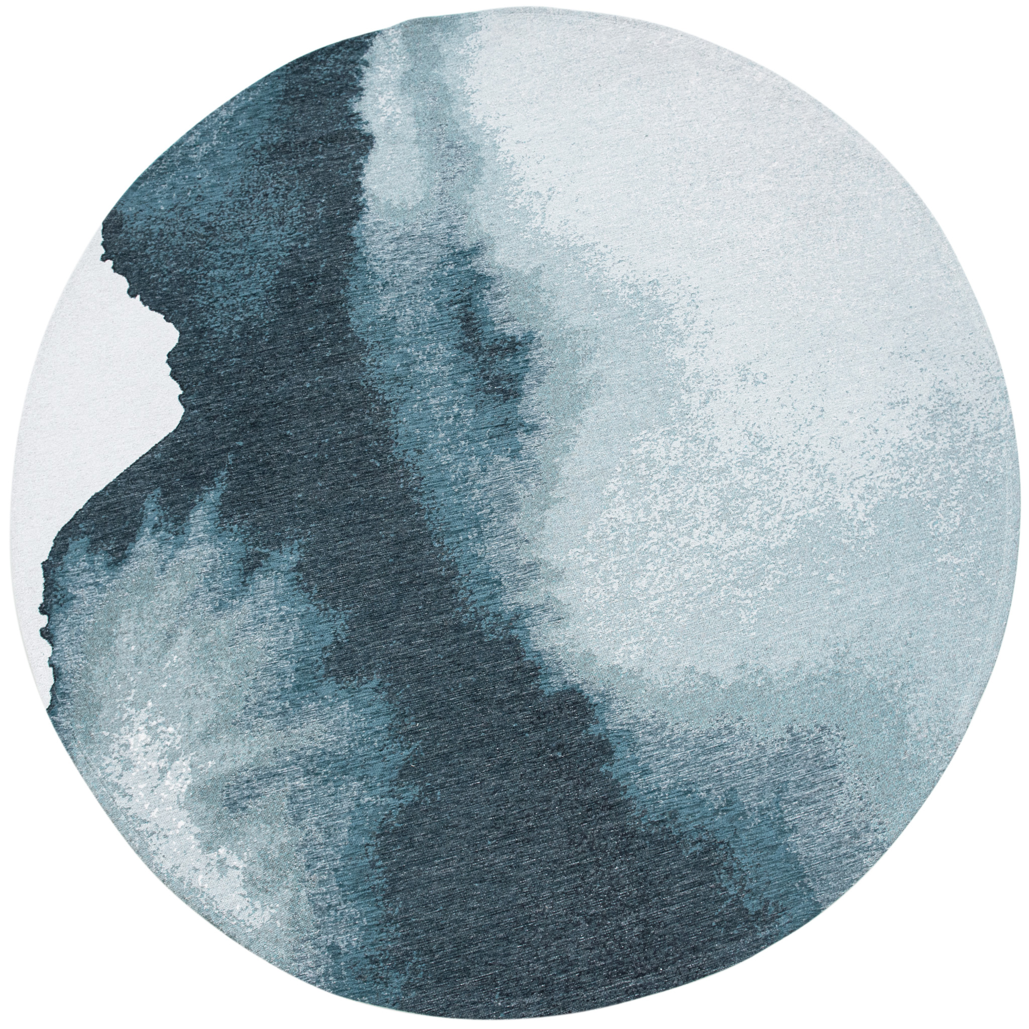 Ecorugs vloerkleed Lagoon donkerblauw ∅ 240 cm