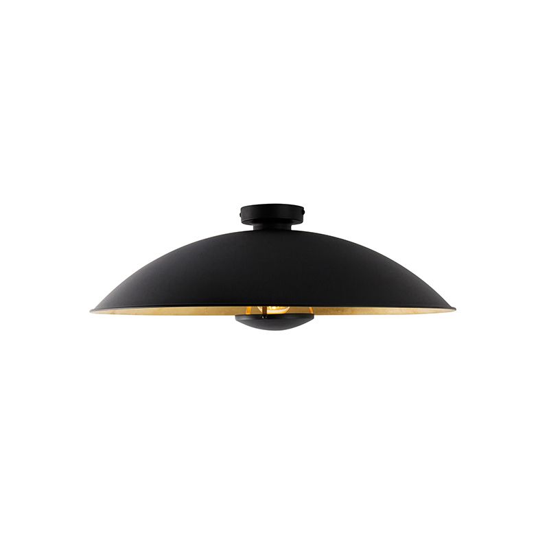 Vintage plafondlamp zwart met goud 60 cm - Emilienne