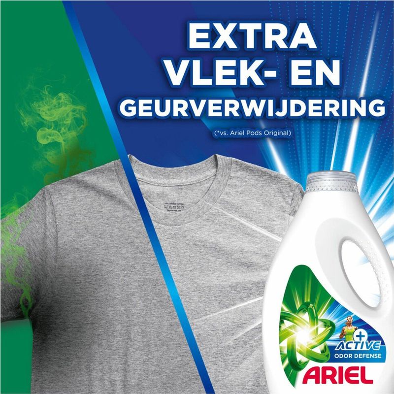Ariel - Vloeibaar Wasmiddel +Active Odor Defense - 2070 ml - 46 Wasbeurten