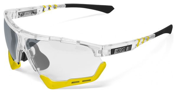Scicon Sports Aerocomfort SCN XT XL Lunettes De Soleil De Performance Sportive (Miroir Argenté Scnxt Photocromique/Briller)