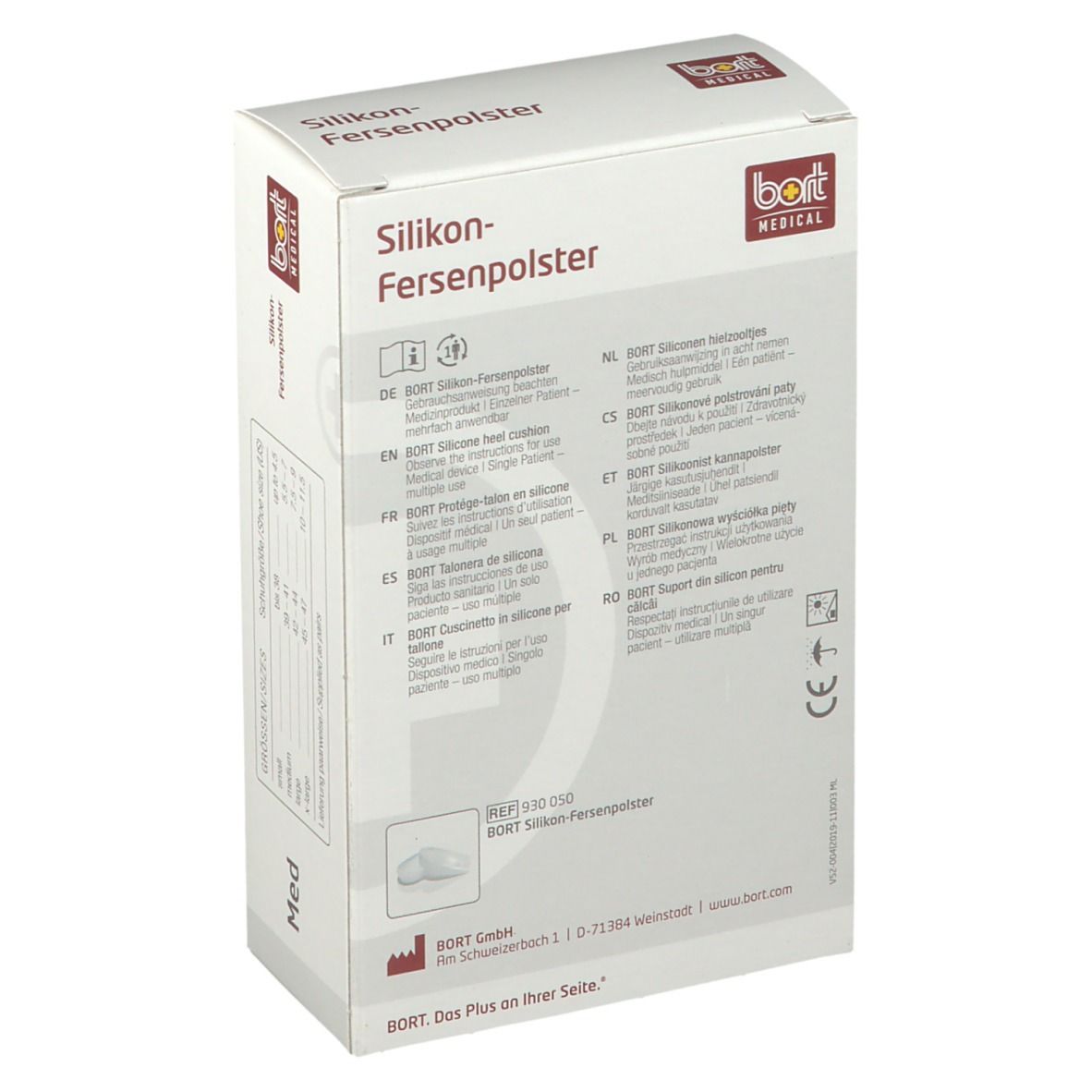 BORT Silikon-Fersenpolster Gr. S