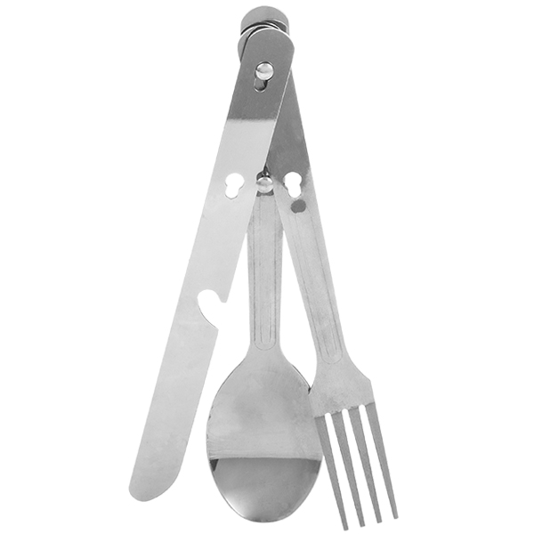 TASCHENBESTECK 3 in 1 Edelstahl, superlight