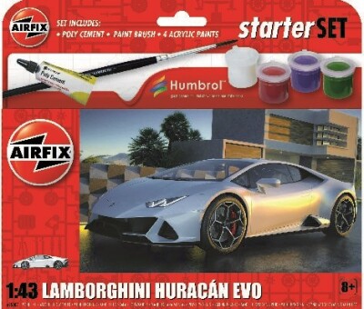 Airfix Starter Set - Lamborghini Huracan Evo - 1:43 - A55007