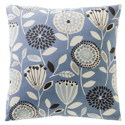 Linge de lit motif fleurs stylisées - BECQUET CRÉATION