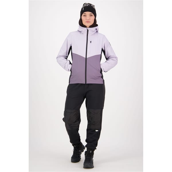 Veste softshell MONS ROYALE MONS ROYAL WMNS ARETE WOOL INSULATION HOOD- THISTLE CLOUD