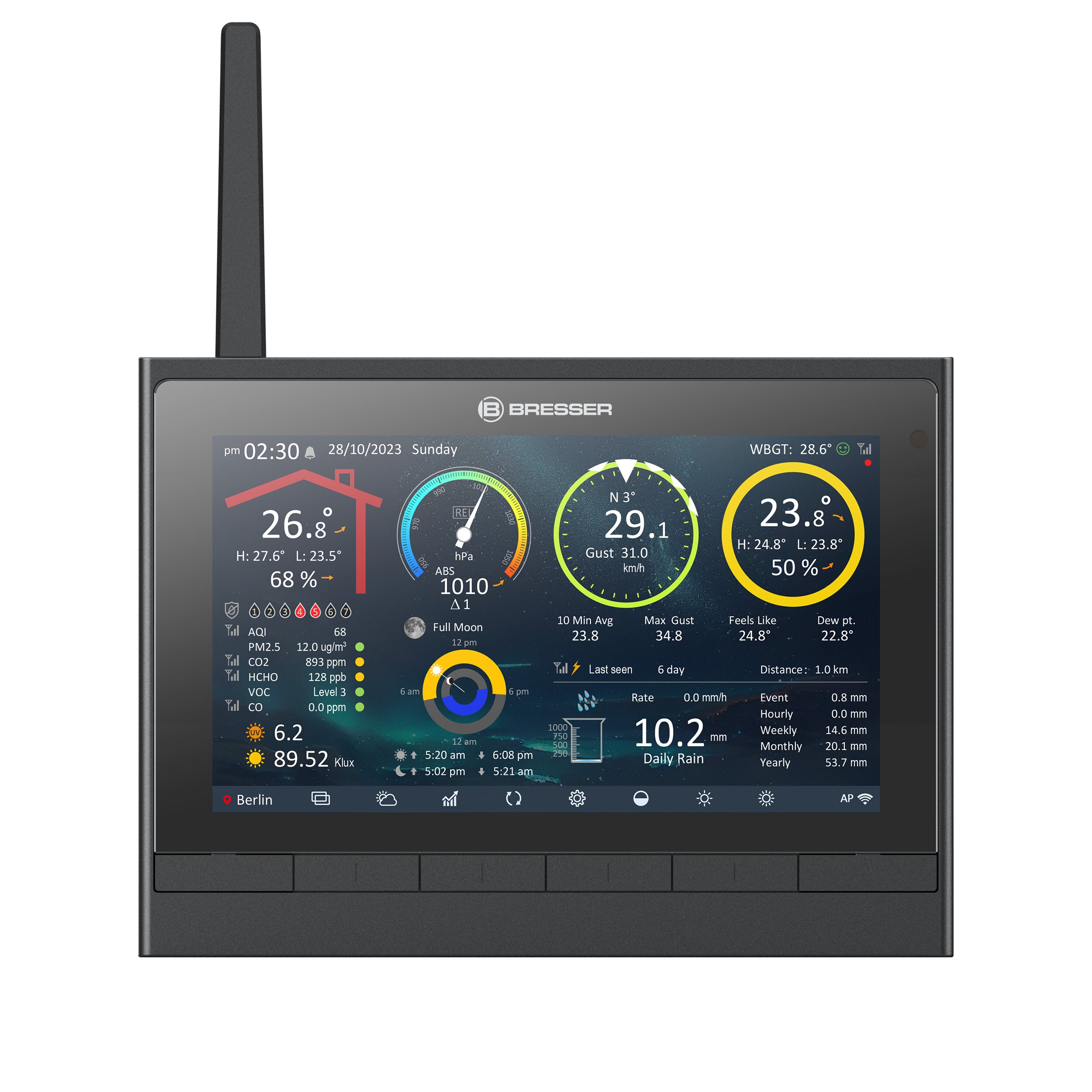 BRESSER 9-in-1 MeteoChamp HD WLAN Wetterstation