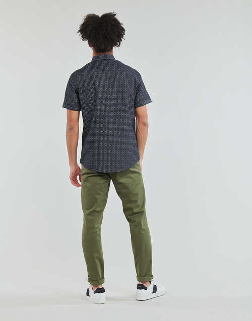 Tom Tailor - FITTED PRINTED SHIRT - Marine