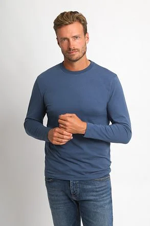 Suitable Respect Longsleeve Heavy T-shirt Donkerblauw RSP-24LST-HEAVY-DE kopen