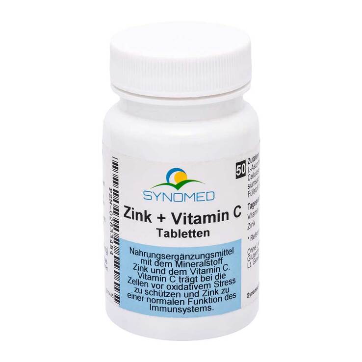 Zink + VIT. C Synomed Tabletten, 50 St