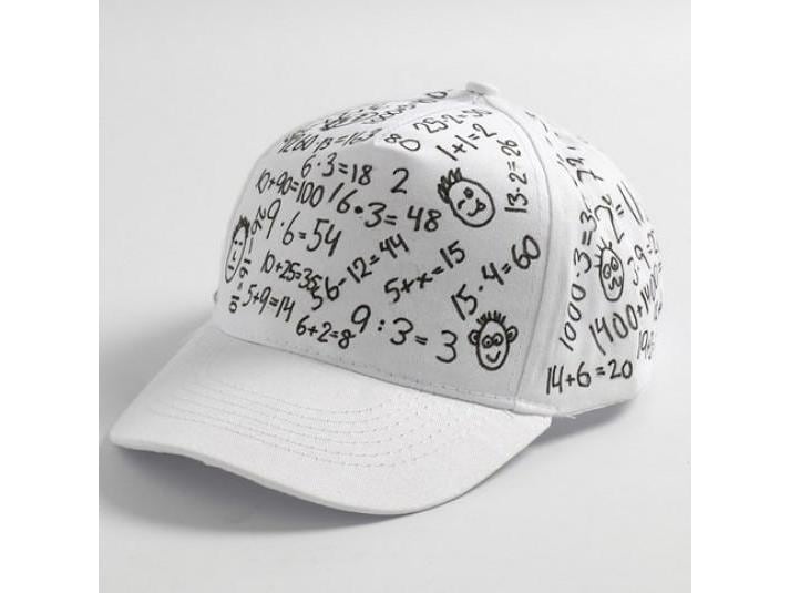 Creativ Company Baseball-Cap 49.5-56 cm Baumwolle, Weiss Mütze zum Bemalen