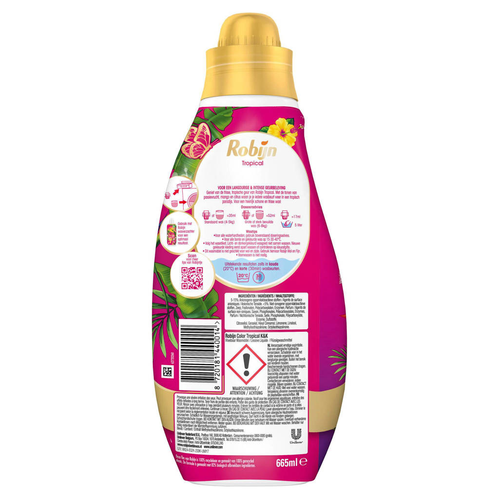 wasmiddel en wasverzachter pakket - Tropical - set van 5 - 60 wasbeurten