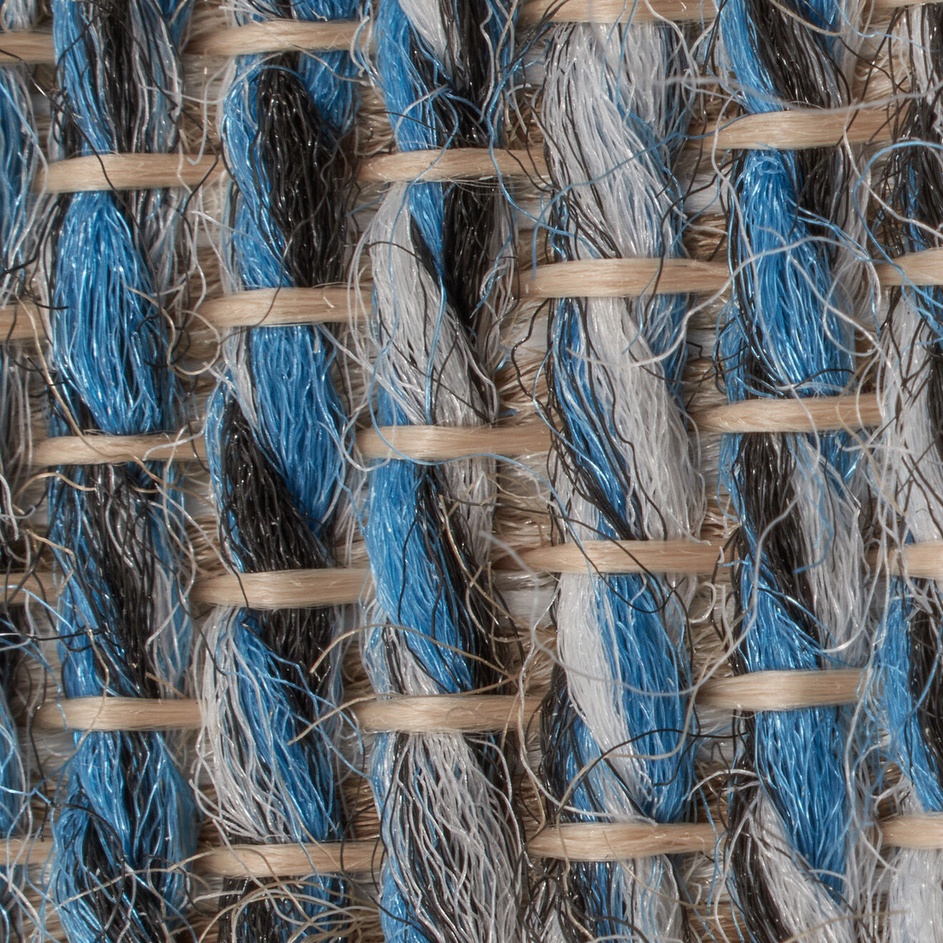 Nazar Rugs Tapis aspect jute TULUM 9054 intérieur & extérieur bleu - 120x170 cm