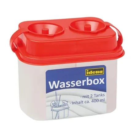 Idena Wasserbox, 400 ml, rot