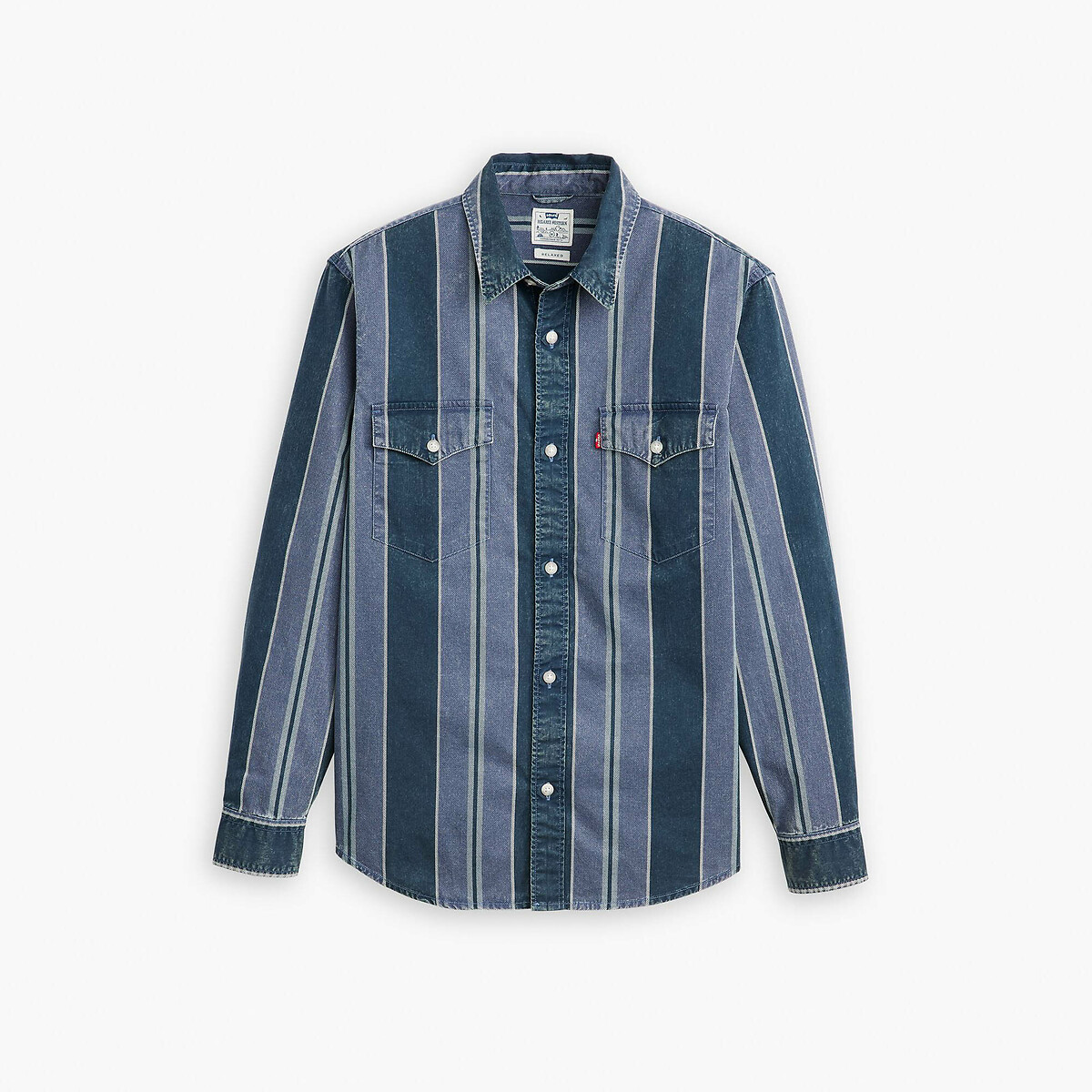 Camisa folgada Levi's em sarja listrada