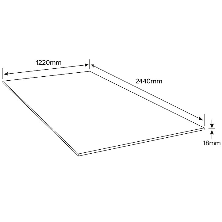 Panneau OSB 3 - 244 x 122 cm, ép.18 mm (vendu au panneau)