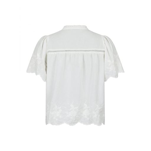 Neo Noir Micheline Emb Bluse, Off White, 40