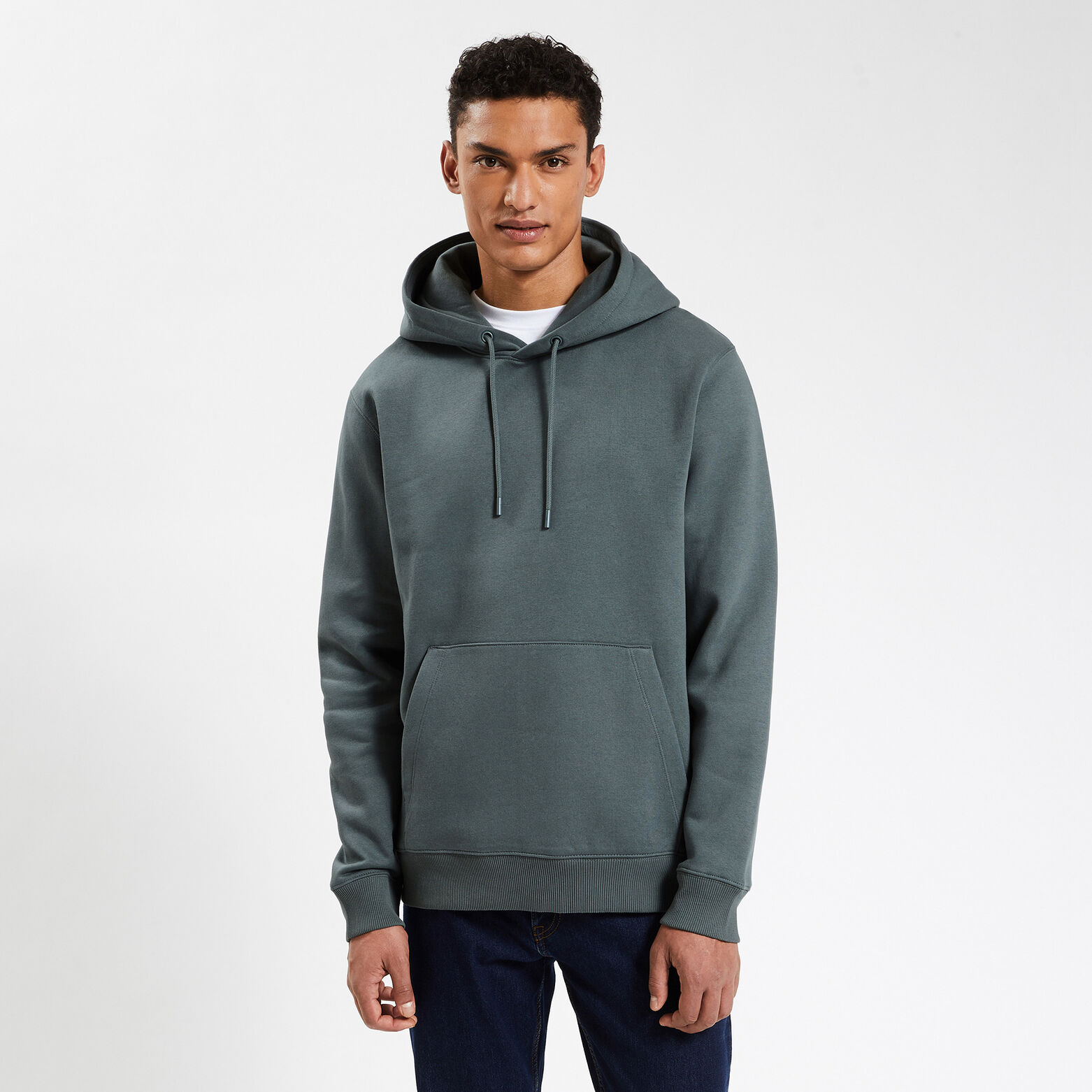 Sweat à capuche essentiel Vert